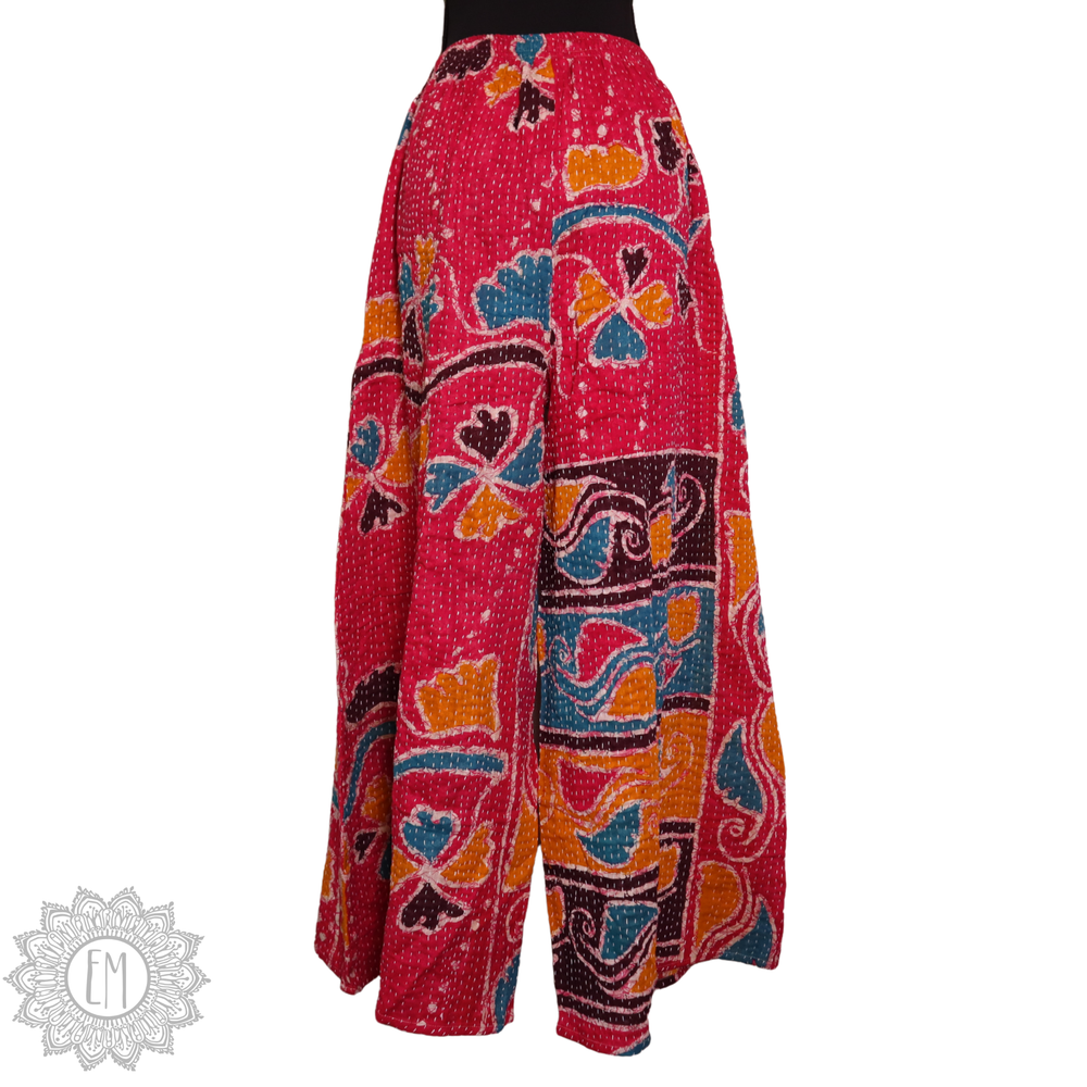 Kantha Palazzo Pants - Medium (0005)