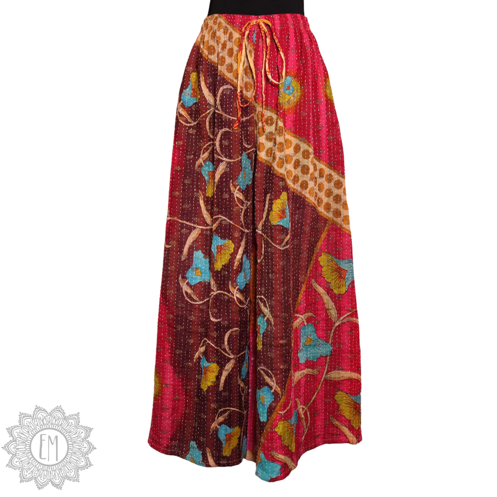 Kantha Palazzo Pants - Medium (0006)