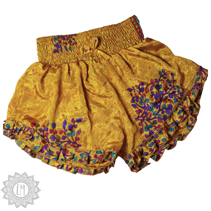 OOAK Silk Sari Shorts XL (0005)