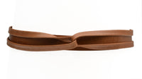 Skinny Wrap Belt - Cognac - Ethically Made