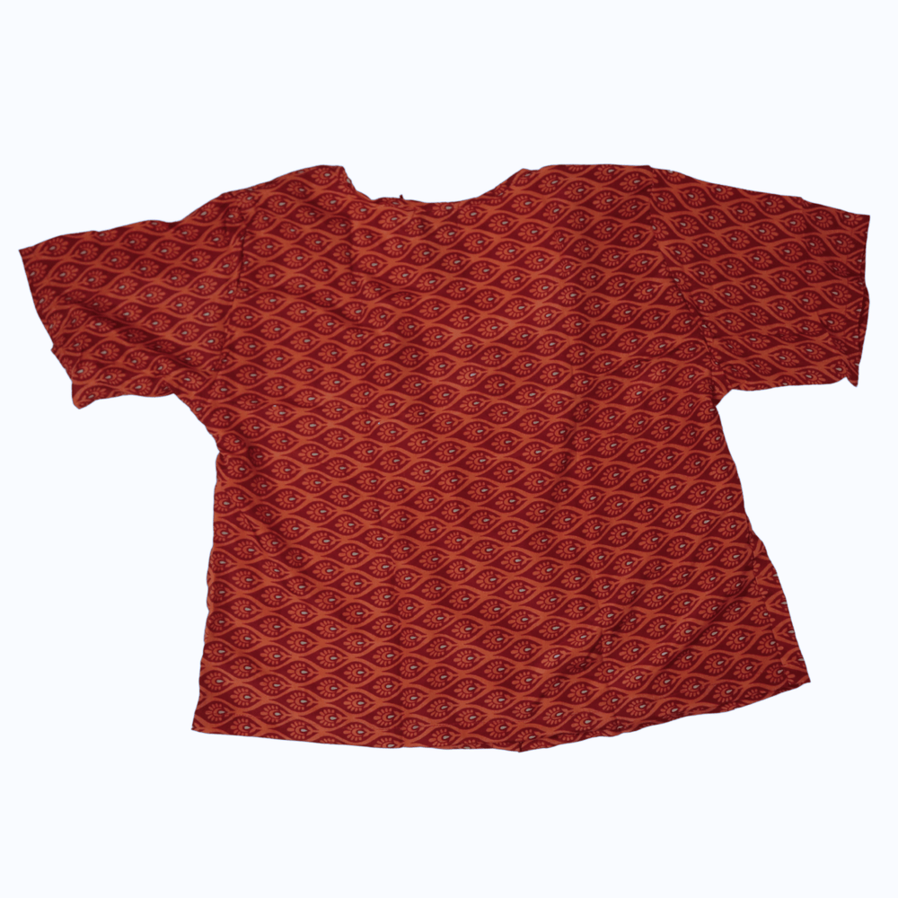 Beatrix Button Top - Large (0001) - Ethically Made