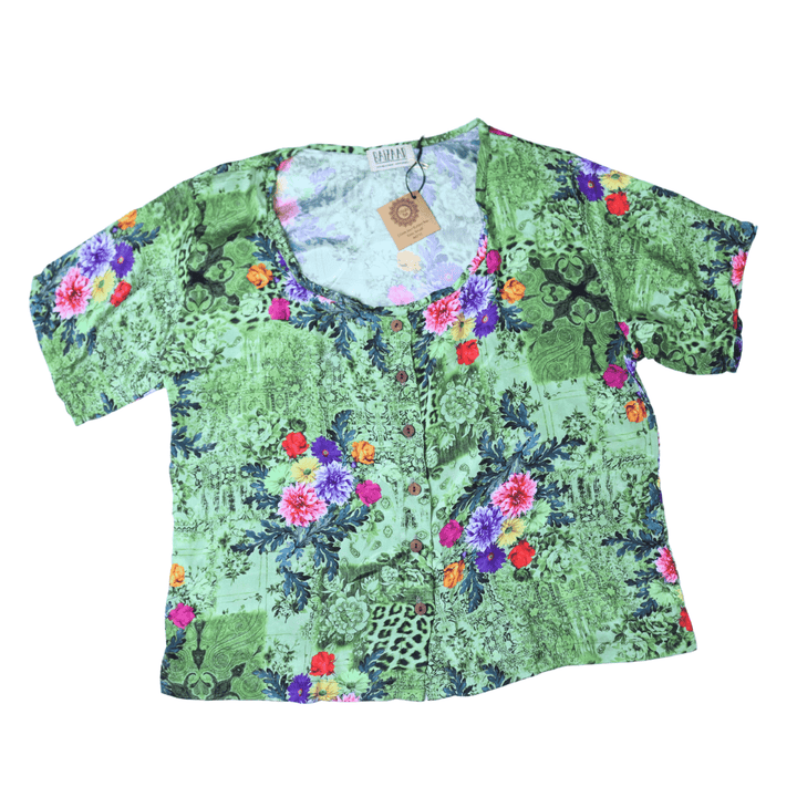 Beatrix Button Top - Small (0010) - Ethically Made