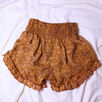 OOAK Silk Sari Shorts Sm/Md (0010) - Ethically Made