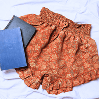 OOAK Silk Sari Shorts XL (0009) - Ethically Made