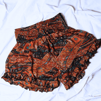 OOAK Silk Sari Shorts XL (0014) - Ethically Made