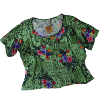 Beatrix Button Top - Medium (0010) - Ethically Made