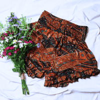 OOAK Silk Sari Shorts XL (0014) - Ethically Made
