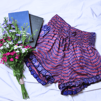 OOAK Silk Sari Shorts XL (0010) - Ethically Made