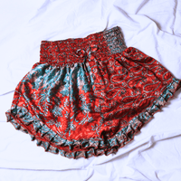 OOAK Silk Sari Shorts XL (0007) - Ethically Made