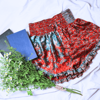 OOAK Silk Sari Shorts XL (0007) - Ethically Made