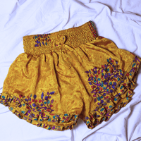 OOAK Silk Sari Shorts XL (0005) - Ethically Made