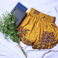 OOAK Silk Sari Shorts XL (0005) - Ethically Made