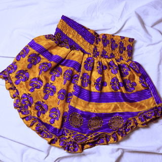 OOAK Silk Sari Shorts XL (0004) - Ethically Made