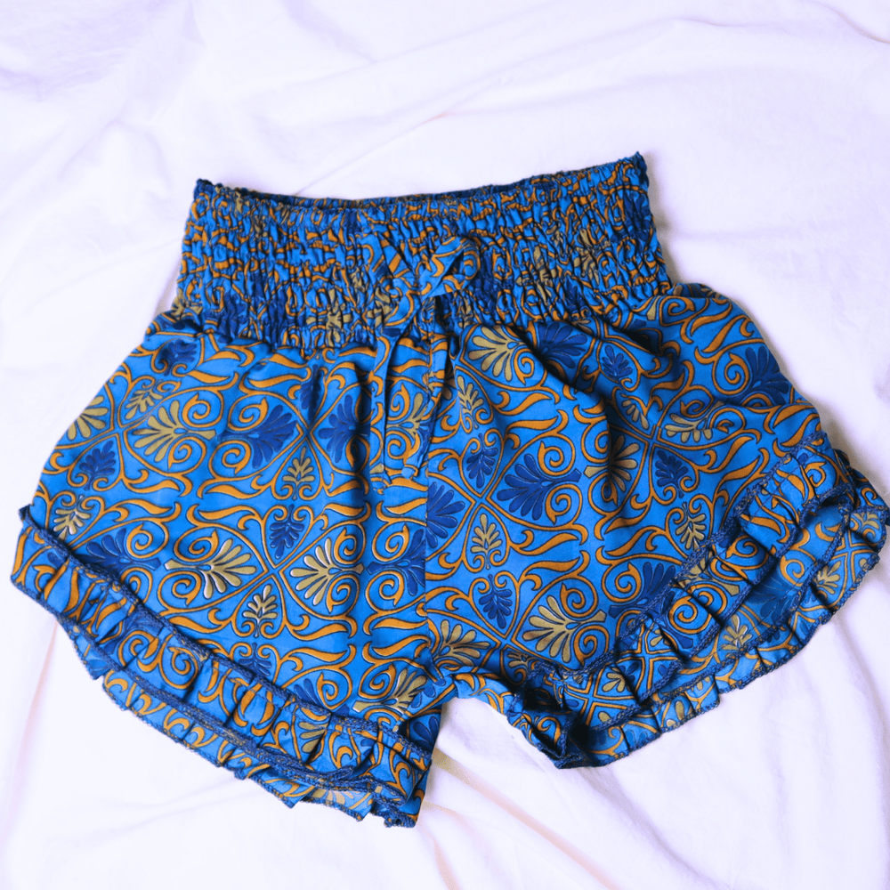 OOAK Silk Sari Shorts Sm/Md (0011) - Ethically Made