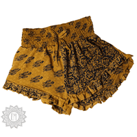 OOAK Silk Sari Shorts Sm/Md (0001)
