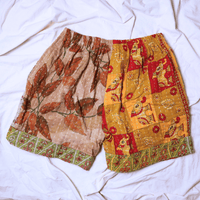 OOAK Cotton Kantha Beach Shorts - XL (0002) - Ethically Made