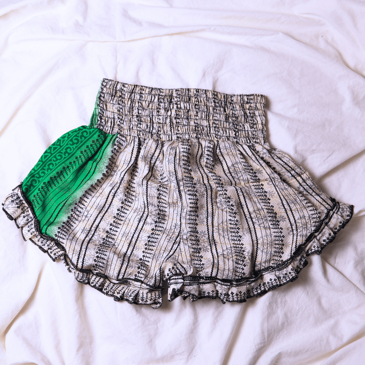 OOAK Silk Sari Shorts Sm/Md (0002) - Ethically Made