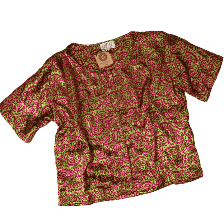 Beatrix Button Top - Large (0002) - Ethically Made