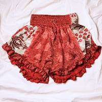 OOAK Silk Sari Shorts Md/Lg (0002) - Ethically Made