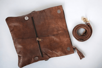 Moroccan Leather Crossbody Bag | Leather Purse - Ethically Made