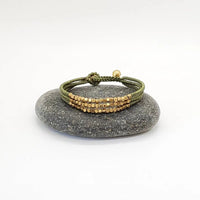 3 Strand Beaded Cord Bracelet - Ethically Made