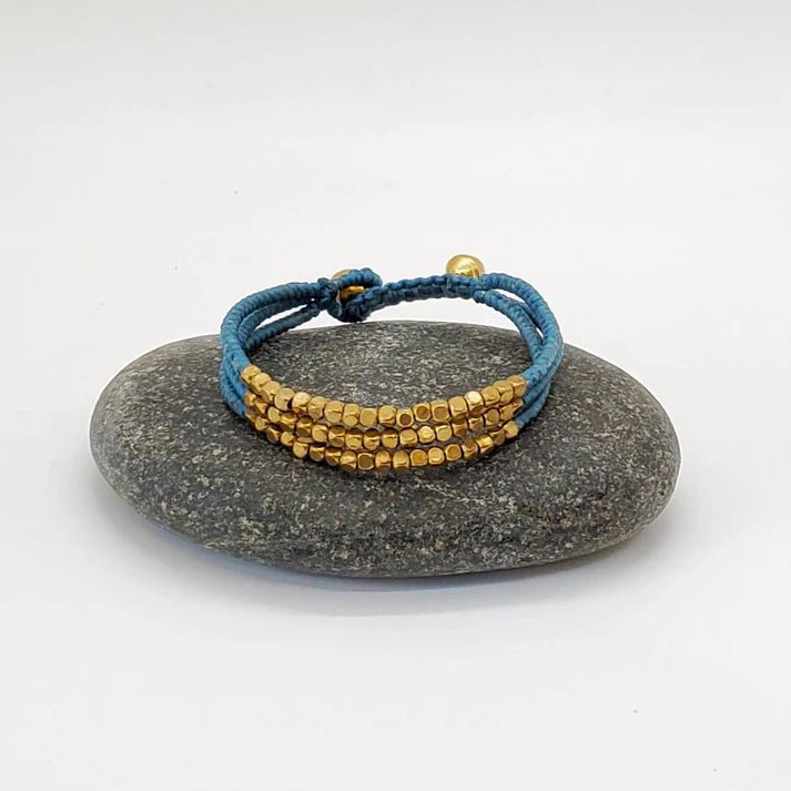 3 Strand Beaded Cord Bracelet - Ethically Made