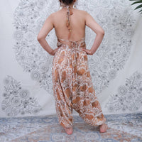 Silk Backless Harem Jumpsuit - Ethically Made
