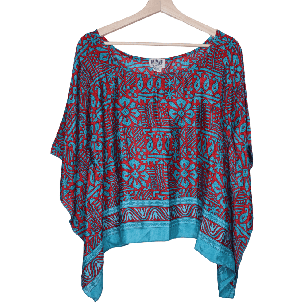 OOAK Sari Crop Top (0004) - Ethically Made