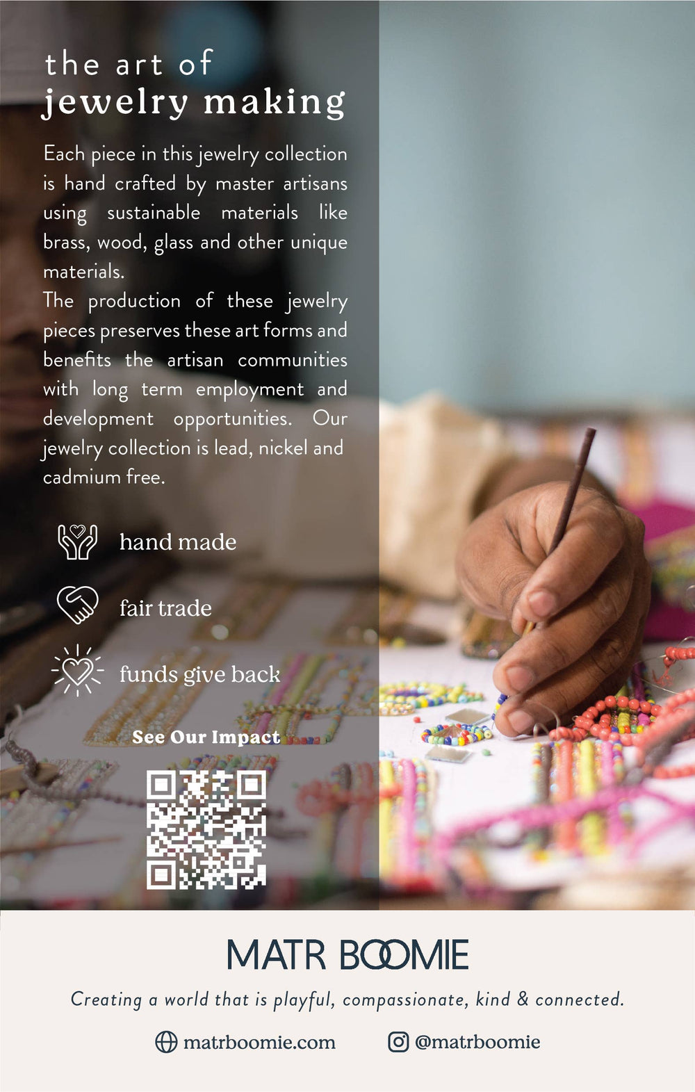 Earth and Fire Teardrop Earring