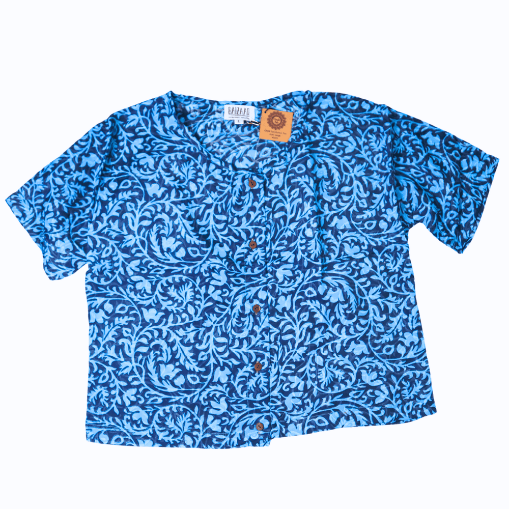 Beatrix Button Top - Large (0005) - Ethically Made