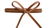 Skinny Wrap Belt - Cognac - Ethically Made