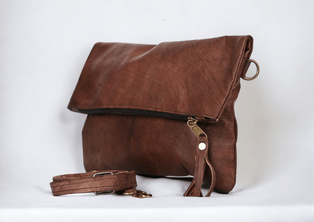 Moroccan Leather Crossbody Bag | Leather Purse - Ethically Made