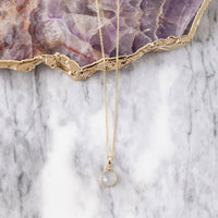 Small Faceted Pendant Necklace - Ethically Made