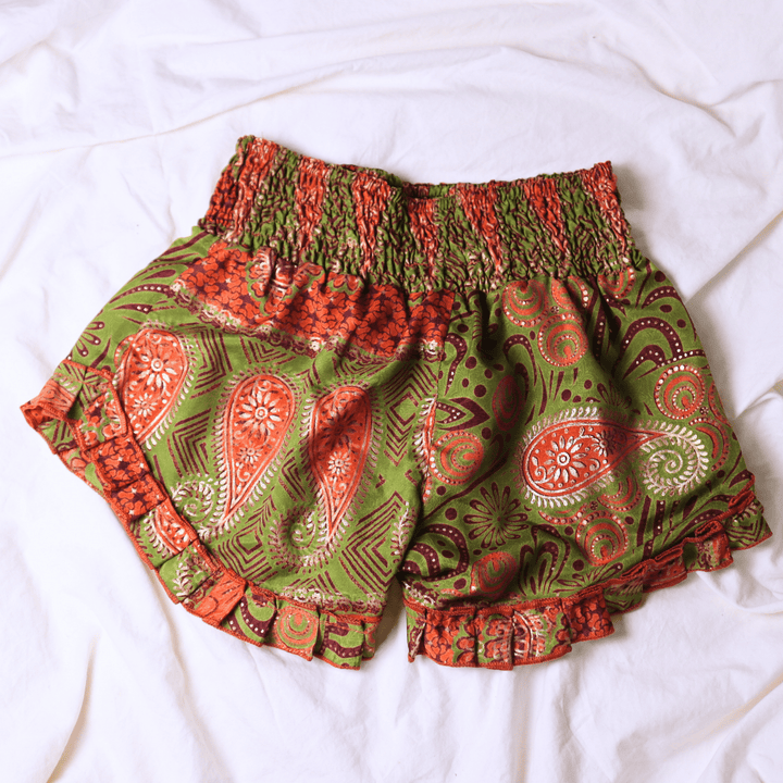 OOAK Silk Sari Shorts Sm/Md (0007) - Ethically Made