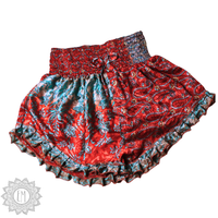 OOAK Silk Sari Shorts XL (0007)