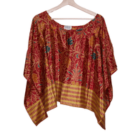 OOAK Sari Crop Top (0007) - Ethically Made