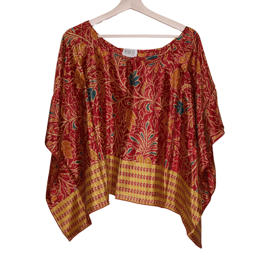 OOAK Sari Crop Top (0007) - Ethically Made