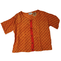 Beatrix Button Top - Large (0008) - Ethically Made