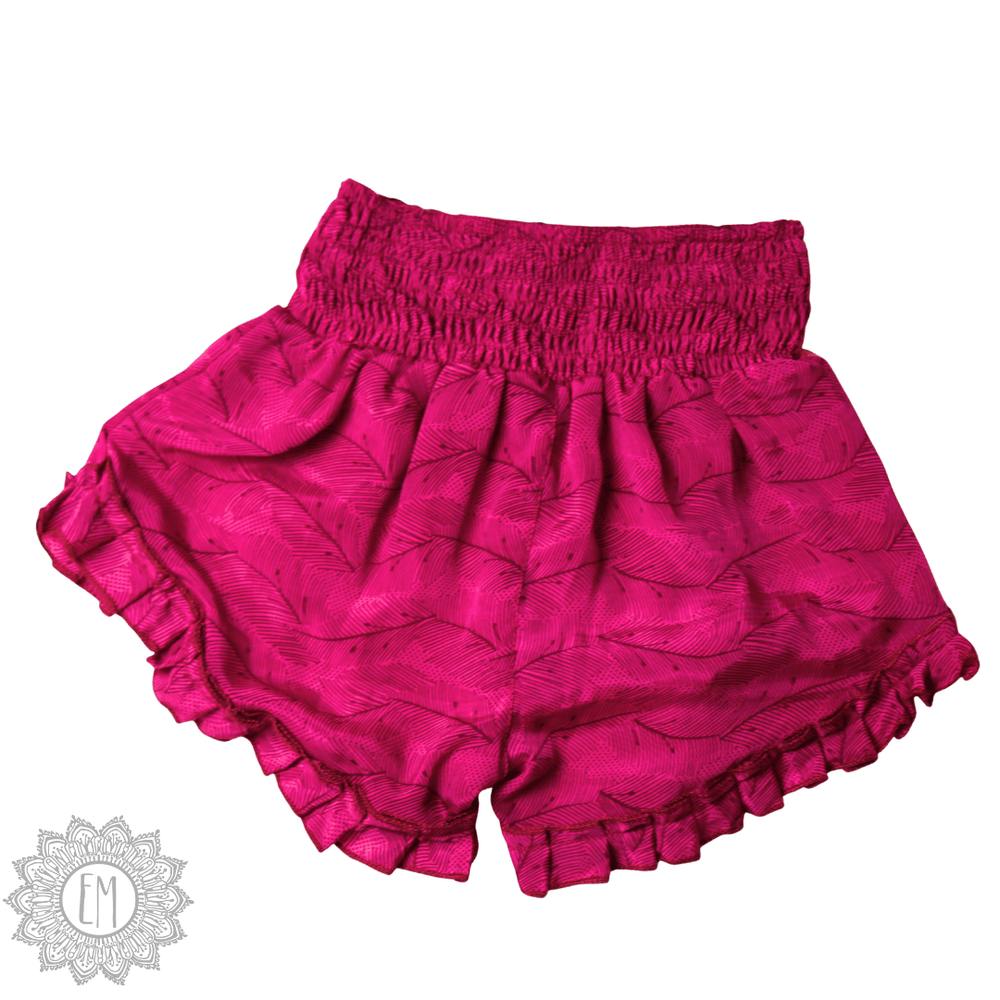 OOAK Silk Sari Shorts Sm/Md (0009)