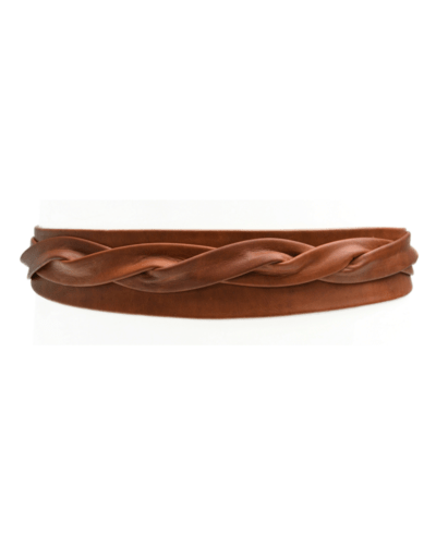 Midi Wrap Belt - Cognac - Ethically Made