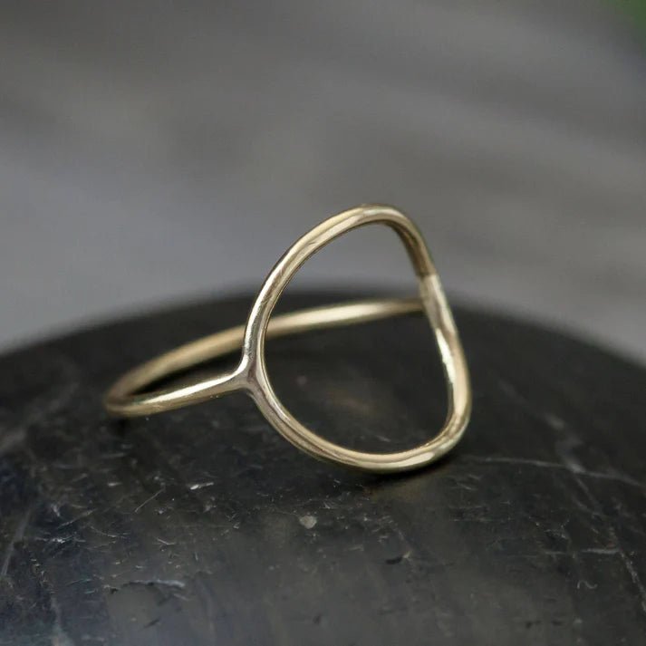 Brass Circle Ring - Ethically Made