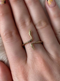 Brass Serpent Ring - Ethically Made
