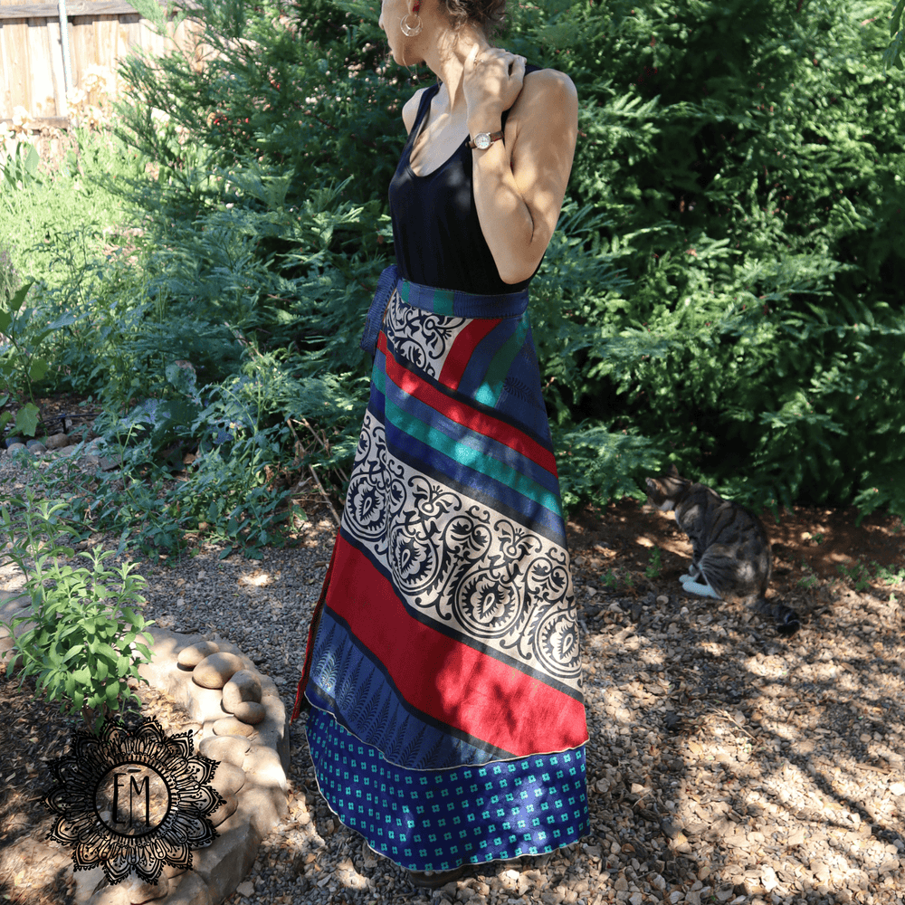 Maxi Wrap Skirt (0018) - Ethically Made