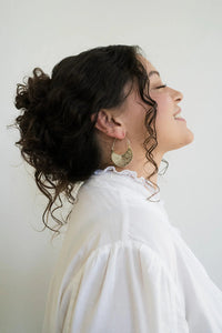 Haveli Etched Hoop Earrings - Ethically Made