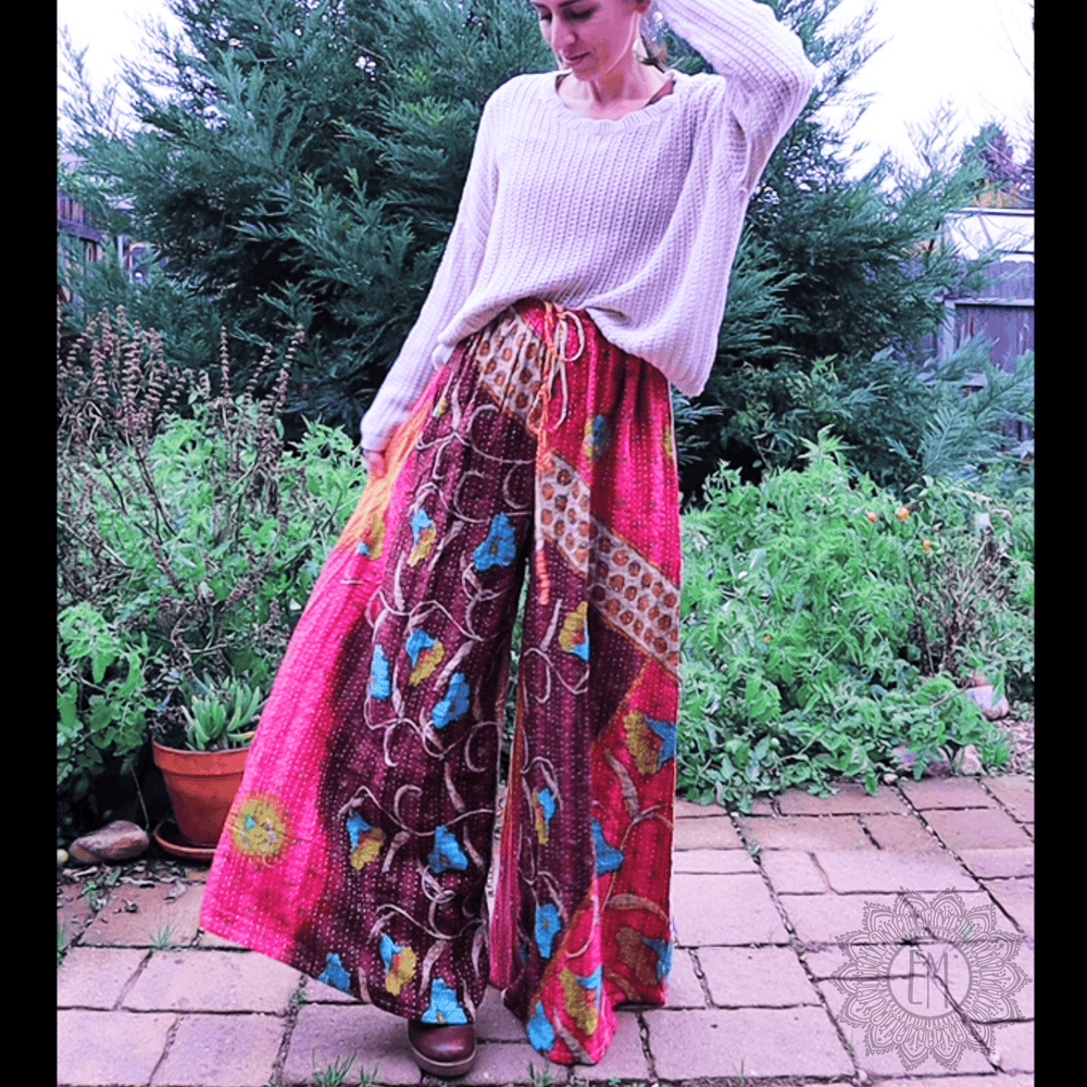Kantha Palazzo Pants - XXXL (0021)