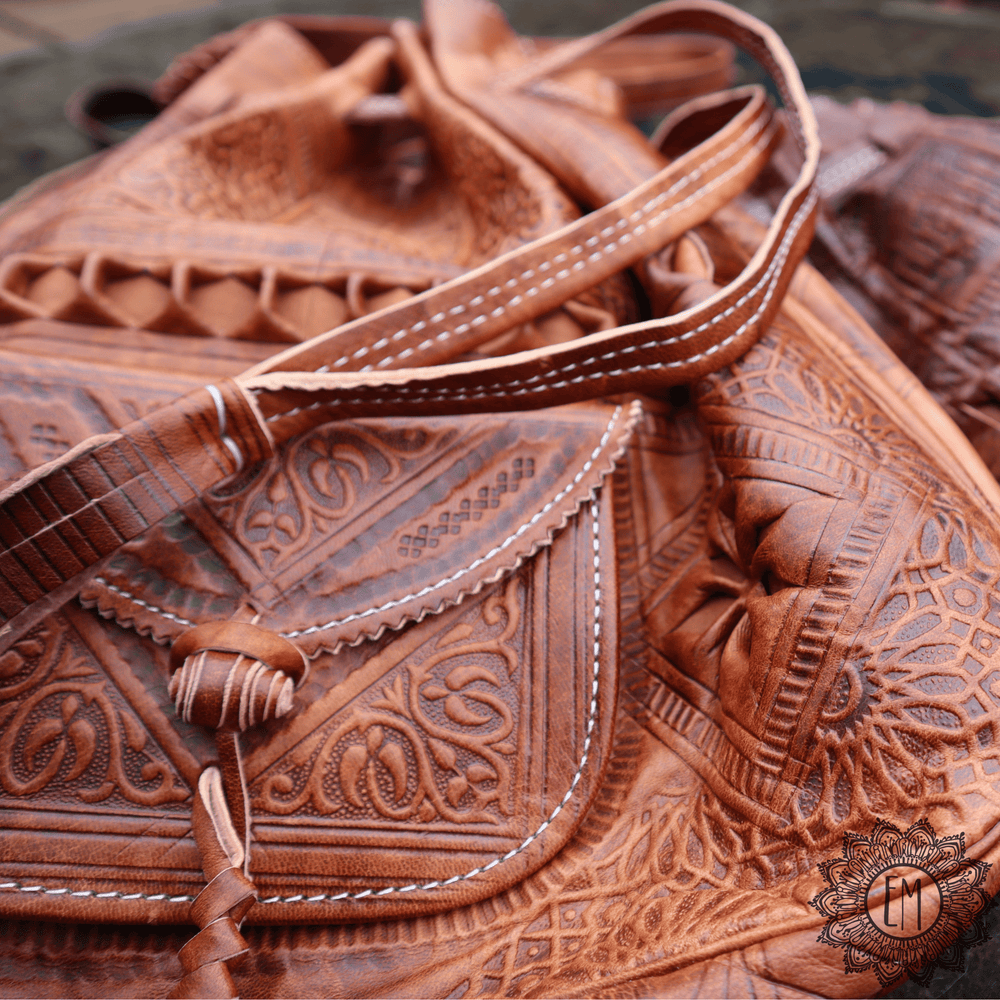 Moroccan Leather Shoulder Bag