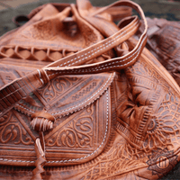 Moroccan Leather Shoulder Bag