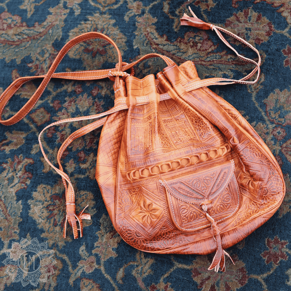 Moroccan Leather Shoulder Bag