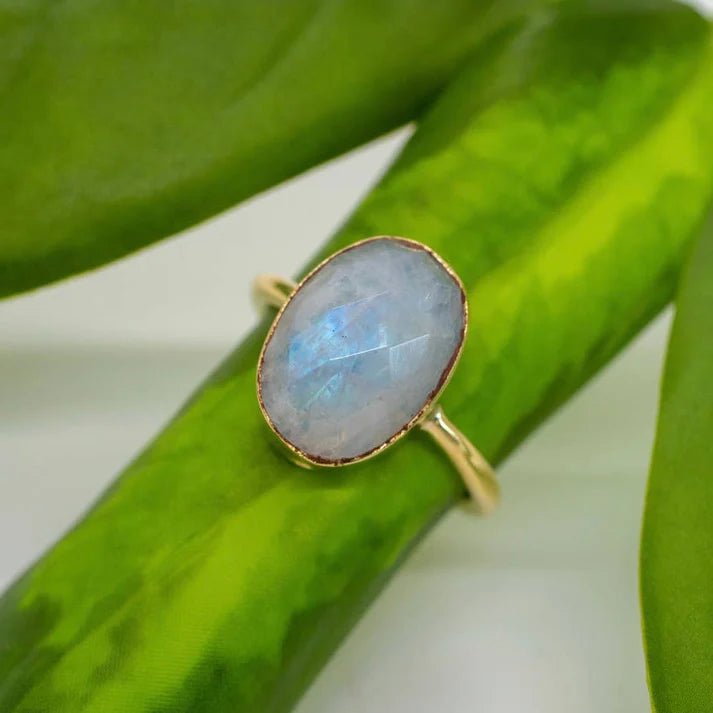 Moonstone Cocktail Ring - Ethically Made
