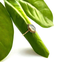 Moonstone Solitaire Ring - Ethically Made
